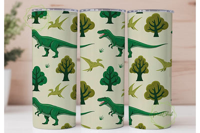 Dinosaur Tumbler Wrap Design Sublimation PixelChick 