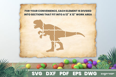 Dinosaur Wall Decor Laser Cut SVG SvgOcean 