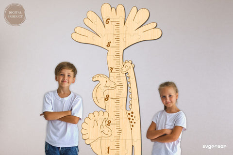 Dinosaurs Growth Chart Laser Cut SVG SvgOcean 