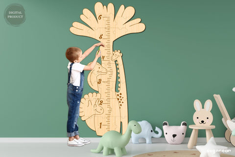 Dinosaurs Growth Chart Laser Cut SVG SvgOcean 