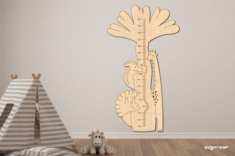 Dinosaurs Growth Chart Laser Cut SVG SvgOcean 