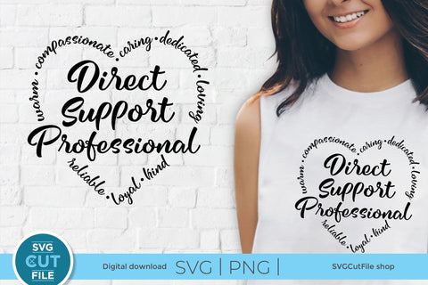 Direct support professional svg, a DSP svg heart for crafters SVG SVG Cut File 