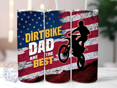 Dirt Bike Dad Are The Best 20oz Skinny Tumbler, Motocross Biker Tumbler Png, Straight & Tapered Tumbler Wrap, Instant Digital Download Sublimation ToriDesigns 