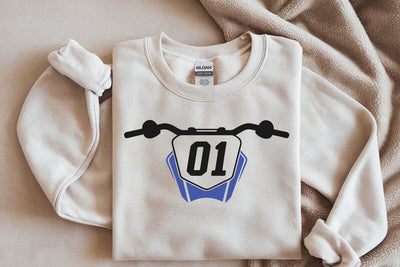 Dirt Bike Plate Number svg With Plate Numbers Clipart Motocross iron on print SVG DesignDestine 