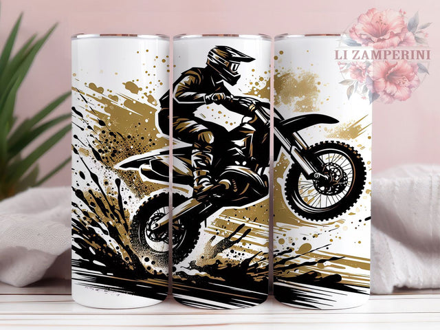 Dirt Bike Racing Motocross Tumbler Wrap, 20Oz Tumbler Sublimation, Motocross Drinkware Wrap, Off Road Racing Sublimation, Dirt Bike Cup Sublimation, Extreme Sports Tumbler Sublimation Li Zamperini 