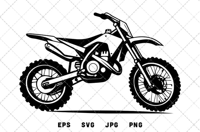 Dirt Bike Vector Graphics - JPG, SVG, PNG, EPS - Digital Download with Commercial License for Cricut, Silhouette, Scan N Cut Crafting SVG Loveleen Kaur 