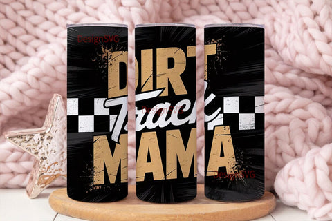 Dirt Track Mama 20oz Tumbler Wrap Sublimation DesignSVG 