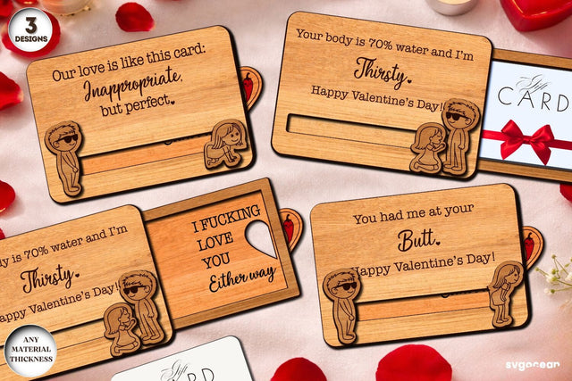 Dirty Valentine Card Holder SVG Bundle SVG SvgOcean 