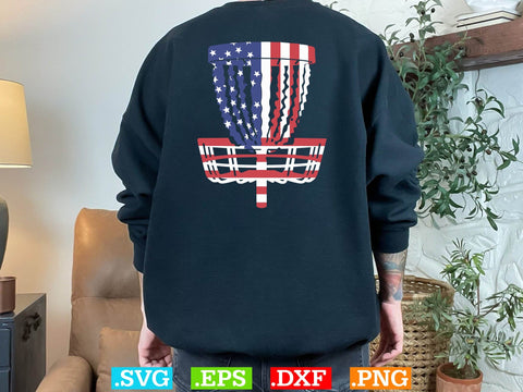 Disc Golf Basket American Flag Svg Bundle, 4th Of July SVG Creativeart88 