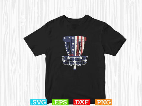 Disc Golf Basket American Flag Svg Bundle, 4th Of July SVG Creativeart88 