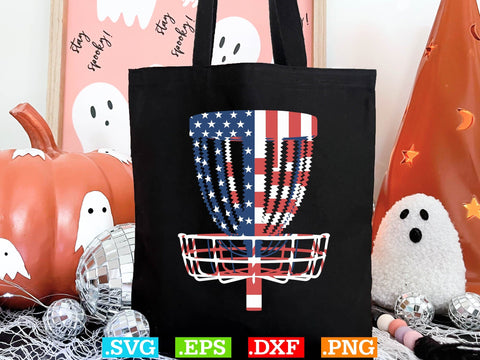 Disc Golf Basket American Flag Svg Bundle, 4th Of July SVG Creativeart88 