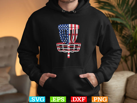 Disc Golf Basket American Flag Svg Bundle, 4th Of July SVG Creativeart88 