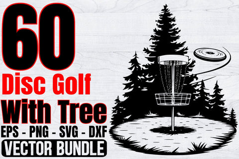 Disc Golf With Tree Branches Bundle Design SVG Creativeart88 