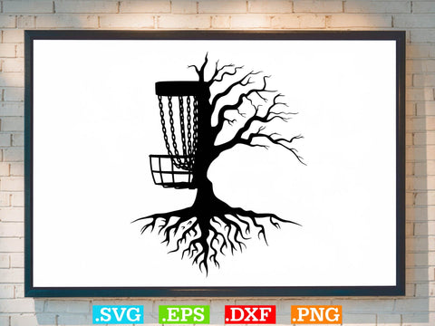 Disc Golf With Tree Branches Bundle Design SVG Creativeart88 