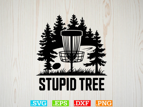 Disc Golf With Tree Branches Bundle Design SVG Creativeart88 