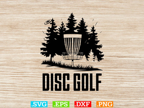 Disc Golf With Tree Branches Bundle Design SVG Creativeart88 
