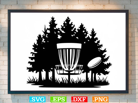 Disc Golf With Tree Branches Bundle Design SVG Creativeart88 