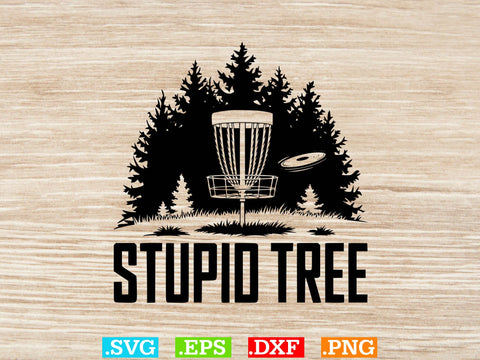 Disc Golf With Tree Branches Bundle Design SVG Creativeart88 