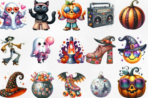 Disco Halloween Sublimation Clipart Sublimation SVGista 