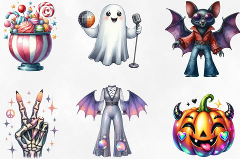 Disco Halloween Sublimation Clipart Sublimation SVGista 