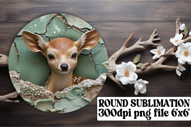 Discover 3D Animal Magic - Round Sublimation Sublimation afrosvg 