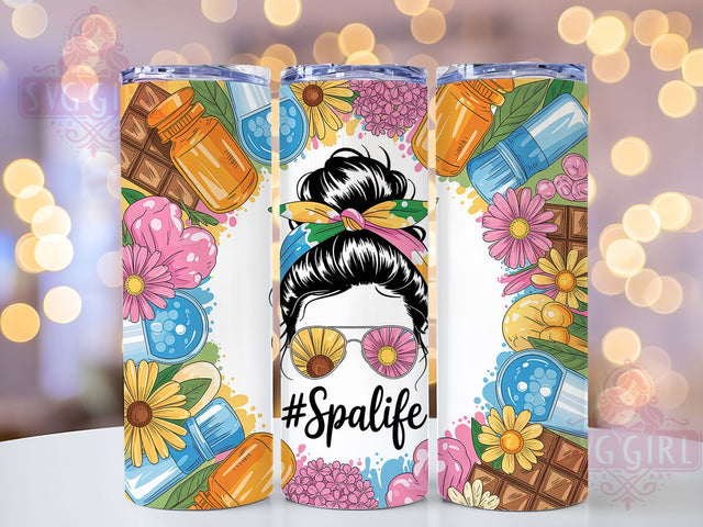 Dispatcher Life Messy Bun Quote Tumbler Wrap, Messy Bun Coffee Cup, 20Oz Sublimation Wrap, Emergency Dispatcher Gift, Funny Dispatcher Drinkware, Call Center Hero Mug, First Responder Quote Sublimation SvggirlplusArt 