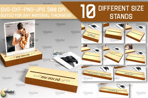 Display Stand Laser Cut Bundle. Wooden Stand SVG SVG Evgenyia Guschina 