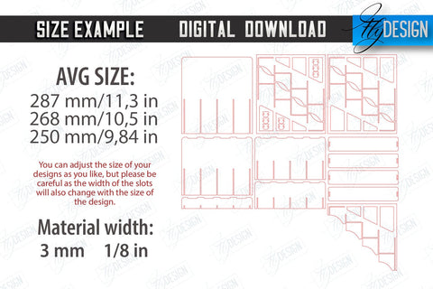 Display Stand Laser Cut | Craft Show Display Stand | Wooden Product Organizer | CNC File SVG Fly Design 
