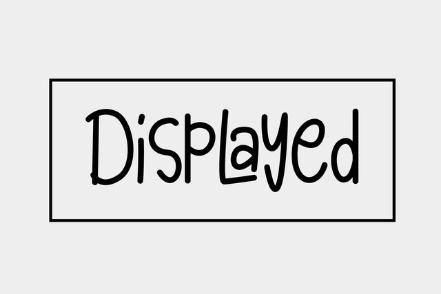 Displayed Font LetterdayStudio 