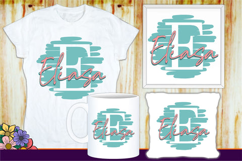 Distressed Alphabet Monogram Letters, Distressed Font SVG Designs, Keychain SVG Bundle, Family Name Sign SVG D2PUTRI Designs 