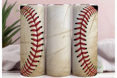 Distressed Baseball Stitches Tumbler Sublimation PixelChick 