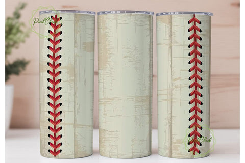 Distressed Baseball Stitches Tumbler Sublimation PixelChick 
