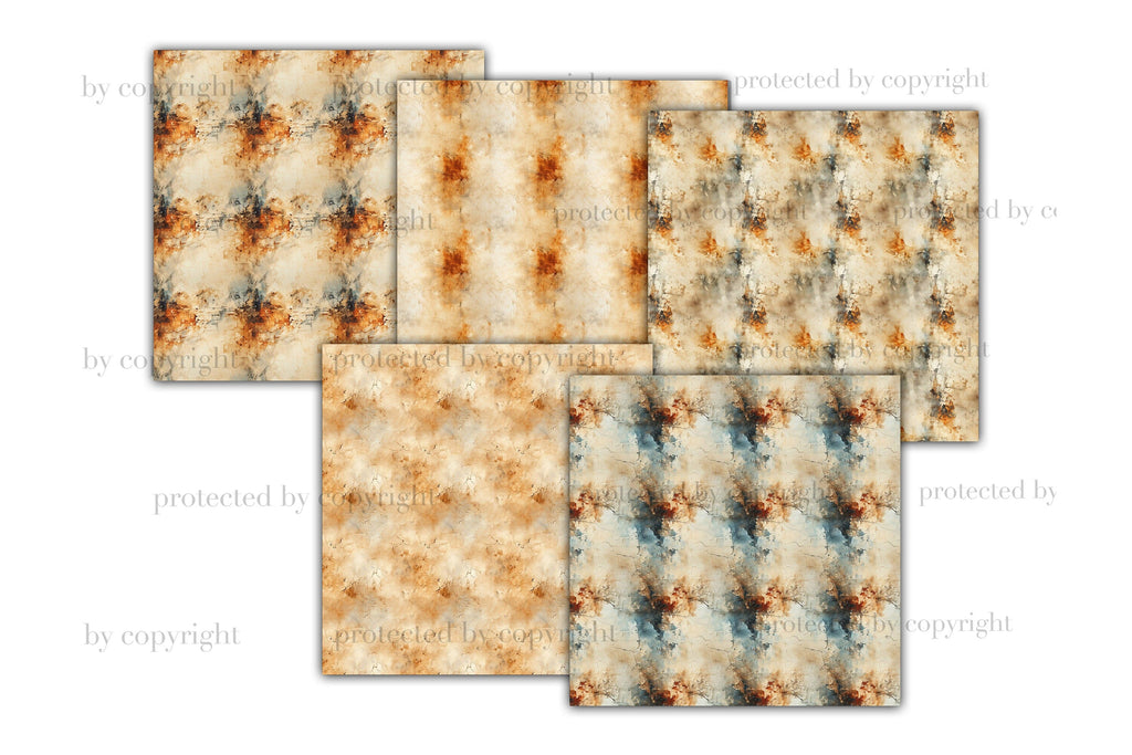 Distressed Digital Paper | Vintage Repeating Pattern - So Fontsy