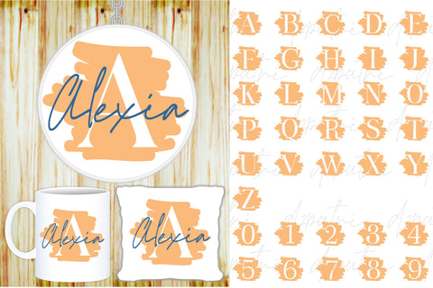 Distressed Font SVG Designs, Distressed Alphabet Monogram Letters, Keychain SVG Bundle, sublimation mug designs, Family Name Sign SVG D2PUTRI Designs 