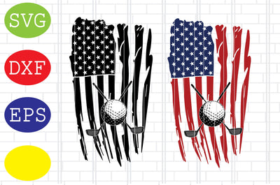 Distressed Golf American Flag Svg, Golf Svg, Golf team Svg, golf club Svg, Jpg, Eps, Dxf Files SVG DigitalSvgFiles 