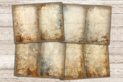 Distressed Junk Journal Pages | Blank Scrapbook Paper SVG GlamArtZhanna 