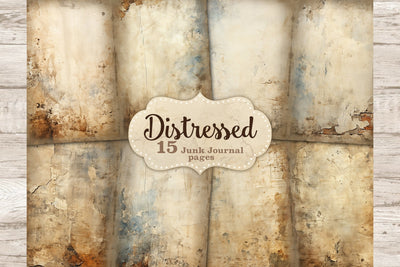 Distressed Junk Journal Pages | Blank Scrapbook Paper SVG GlamArtZhanna 