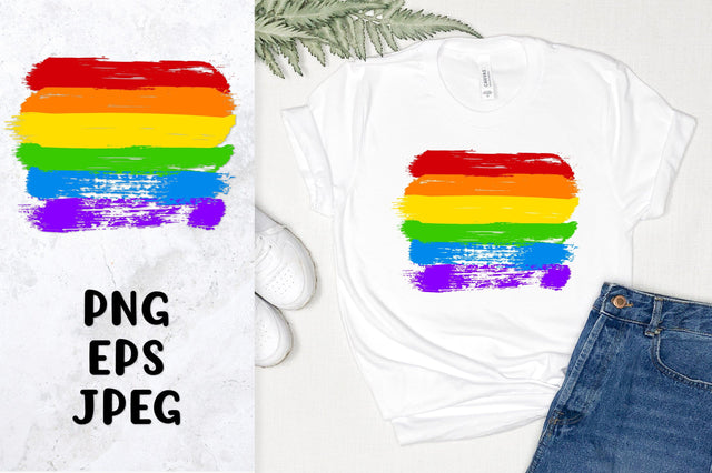 Distressed LGBT pride flag sublimation. Rainbow LGBTQ flag Sublimation LaBelezoka 