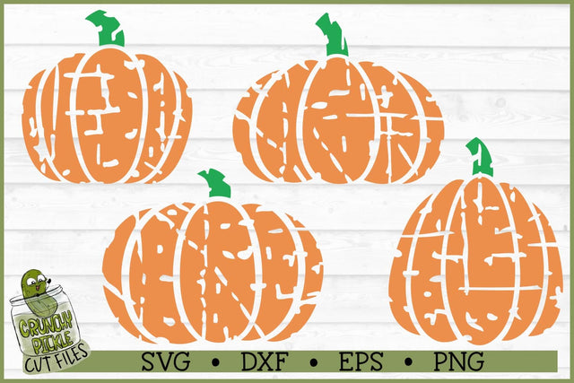 Distressed Pumpkins SVG File SVG Crunchy Pickle 