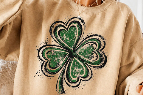 Distressed Shamrock St Patricks PNG Art SVG DesignDestine 