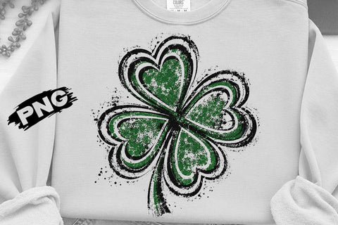 Distressed Shamrock St Patricks PNG Art SVG DesignDestine 