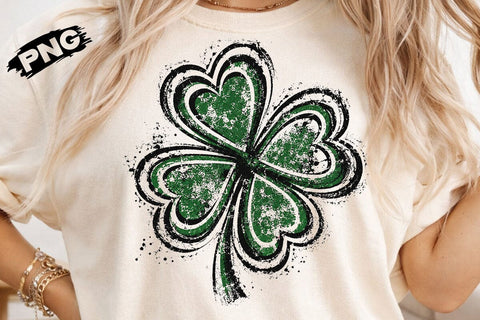 Distressed Shamrock St Patricks PNG Art SVG DesignDestine 