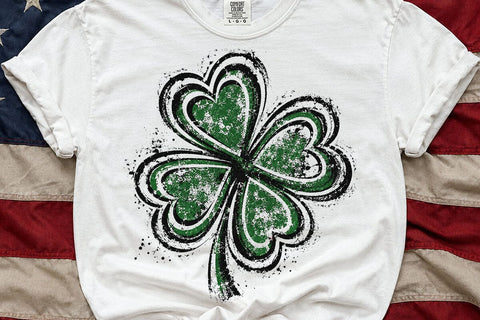 Distressed Shamrock St Patricks PNG Art SVG DesignDestine 
