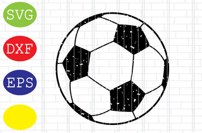Distressed Soccer Ball Svg, Soccer Svg, Ball Illustration Svg, Jpg, Eps, Dxf Files SVG DigitalSvgFiles 