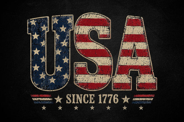 Distressed USA Flag PNG SVG DesignDestine 