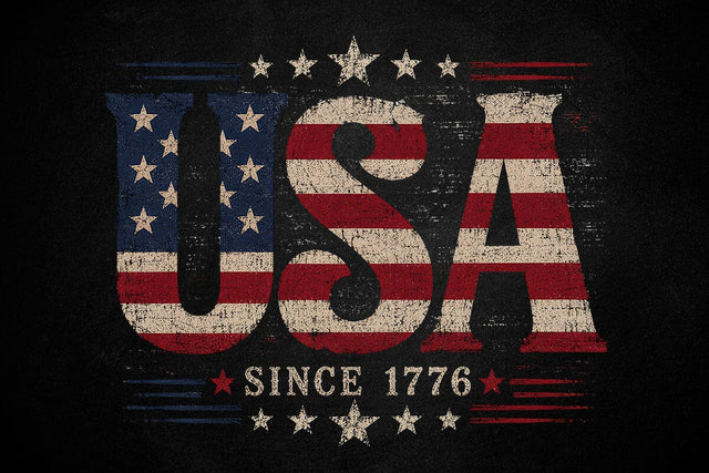 Distressed USA Flag PNG SVG DesignDestine 