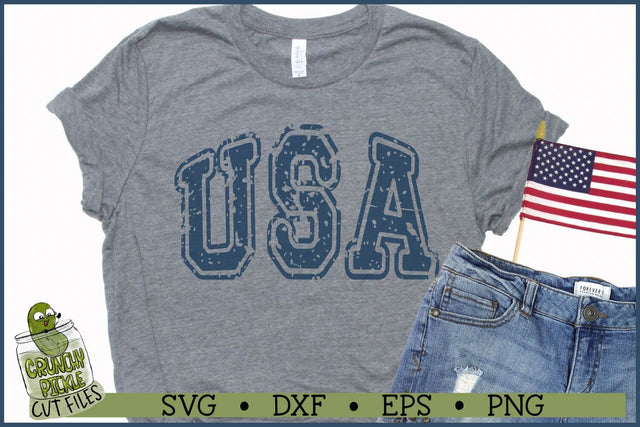 Distressed USA SVG File SVG Crunchy Pickle 