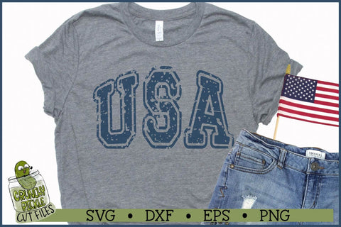 Distressed USA SVG File SVG Crunchy Pickle 