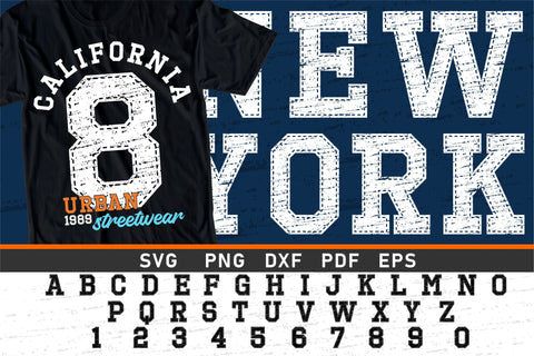 Distressed Varsity Font SVG Designs, Jersey Fonts SVG, Varsity Letters Alphabet Monogram SVG Bundle, College Fonts design, Sports Fonts and Numbers SVG D2PUTRI Designs 