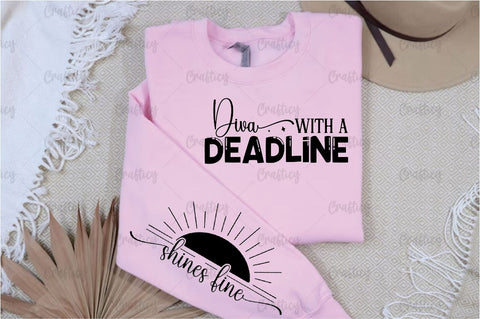 Diva with a deadline Sleeve SVG Design SVG Designangry 